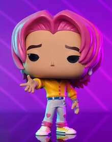 Funko 1pc POP Animation KPOP Demon Hunters Romance Vinyl Figure No.2436, Pink Hair Character Collectible Model In Window Box, Desk Shelf Room Display Decor, Colorful Cartoon Ornament - Multicolor - View 6