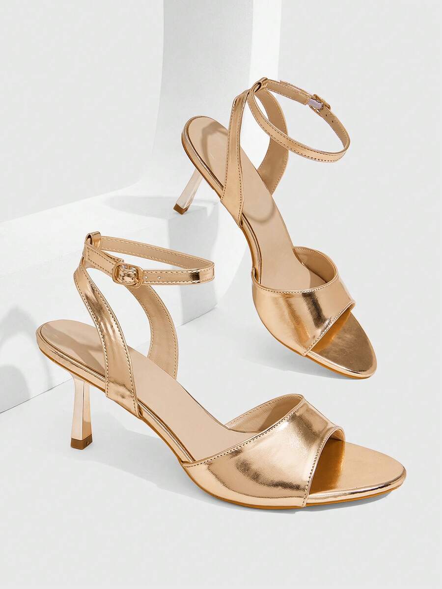 CUCCOO SZL Women Shoes Classic Simple Fashion Women High Heel Sandals Sandals Banquet Party Dance Sexy Wear High Heel Sandals Summer - Champagne - View 1