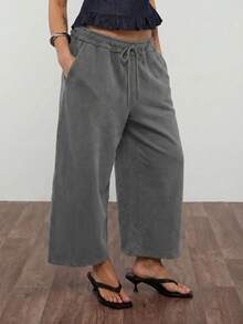 COUREZ PANTALONES JOGGER HOLGADOS DE TIRO MUY BAJO - Gris - Ver 4