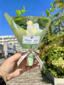 1/2/3 件裝逼真觸感長效仿真花束裝飾花束，適用居家、辦公室、派對、婚禮裝飾，適合女性節、生日、紀念日、週年紀念、母親節、情人節、聖誕節假期送給媽媽、妻子、女友的小禮物，永生仿真花裝飾花束禮物創意 - 彩色 - 查看 15