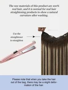 Ekstensi Rambut Halo Rambut Manusia Asli 100% Tanpa Sambungan, Panjang 12-16 inci, Lurus, Lembut, Warna Cokelat Tua hingga Emas Karamel, Ekstensi Rambut Remy dengan Jepitan. - S4/26/4 - View 12