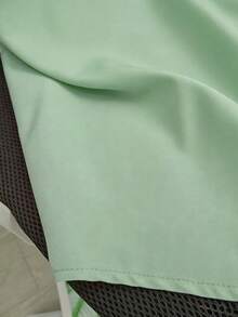 SHEIN LUNE 大码纽扣前开襟无袖 Polo 衫 - 薄荷綠 - 查看 5