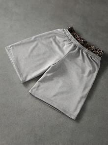 SLATEMANN Men's Casual 7/8 Length Pants With Dual Waistbands - Grey - View 2