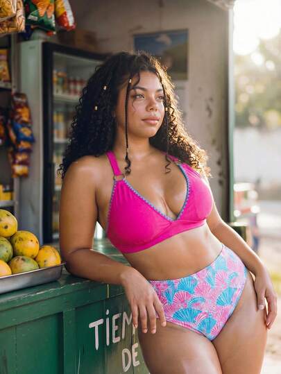 Swim Vcay Bộ bikini gợi cảm dành cho nữ cỡ lớn, mẫu mới mùa hè 2026, thích hợp đi biển.