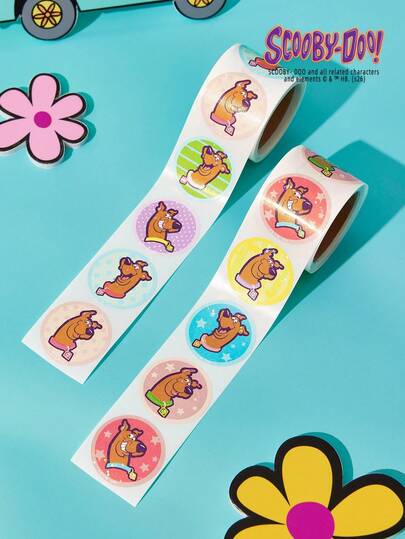 SCOOBY-DOO X POKOJA LAND ! 2 Cuộn Hình Dán Hoạt Hình Laser Tự Dán, Hình Dán Vui Nhọn Dùng Để Làm Sổ Lưu Niệm, Nhật Ký, Máy Tính Xách, Bình Nước, Ván Trượt, Điện Thoại và Đồ Thủ Công Mùa Vọng