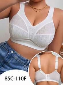 DesireSculpt Sujetador inalámbrico de talla grande - Blanco - Ver 5