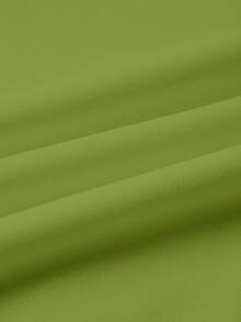 SHEIN LUNE Solid Color Casual Comfortable Versatile Long Sleeve T-Shirt For Women - Olive Green - View 7