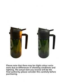 1PC/2pcs Kitchen Olive Oil Bottle, 2-In-1 Glass Oil Bottle & Cooking Sprayer, Suitable For Cooking, Air Fryer, Outdoor Grilling, Compatible With Air Fryer, Auto-Flip Cap, 16oz Olive Green (Light-Blocking), With Label Sticker - multicolor - View 16