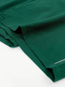 Manfinity Homme Men's Summer Casual Bird Print Drawstring Waist Shorts, Holiday - Green - View 5