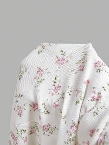 SHEIN MOD 女款棉質碎花甜心領無袖迷你白色花卉浪漫仙女風奇幻可愛洋裝，適合度假、情人節、春夏 - 彩色 - 查看 8
