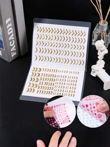 1 PC 80 Slots Capacity Empty Collecting Display Decal DIY Design Tool Blank Nail Art Sticker Album For Fake Nails Back To School Nail Supplies Manicure Tools Nail Art Accessories Nail Decal Storage Organizer - White - View 11