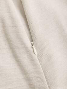 Sweetra Women White Glitter Summer Elegant Casual Sequin Brunch Vacation Shorts,Korean Style Twist Knot Metal Buckle Asymmetric Hem Textured Anti-Flashing - Apricot - View 7