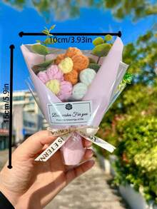 1/2/3 件裝逼真觸感長效仿真花束裝飾花束，適用居家、辦公室、派對、婚禮裝飾，適合女性節、生日、紀念日、週年紀念、母親節、情人節、聖誕節假期送給媽媽、妻子、女友的小禮物，永生仿真花裝飾花束禮物創意 - 彩色 - 查看 2