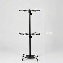 Sock Display Racks, Scarf Display Racks, Hat Display Racks, Glove Display Racks, Mask Display Racks, Jewelry Display Stands, Hooks, Rolling Rotating Floor Racks, Back-To-School Essentials - Black - View 6