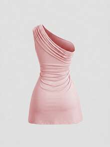Women Plus Size Sports Dresses - Old Rose - View 3