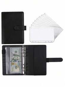 Money Saving Binder With 8pcs A6 Zipper Envelopes, Cash Envelope System For Budgeting, Savings Challenges Book To Manage Your Finance & Save Money - Multicolor - View 22