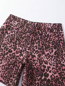 ROMWE MEN Street Life Quần short denim nam họa tiết da báo - Bữa tiệc đấm - Xem 7