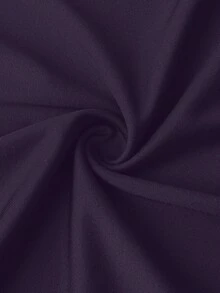 Sunnyshic Stretchy Knit Tie-Front Bow Dress Fall - Purple - View 3