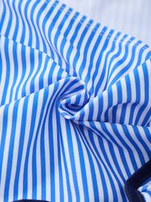 Swim Oasis 26SS Spring/Summer Striped Ruffle Elegant 3 Pieces Set: Skirt & Swimwear - Multicolor - View 4