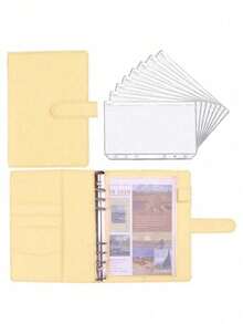 Money Saving Binder With 8pcs A6 Zipper Envelopes, Cash Envelope System For Budgeting, Savings Challenges Book To Manage Your Finance & Save Money - Multicolor - View 23
