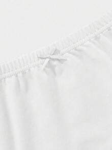 SHEIN 5条/包 女童纯色简约棉质三角裤，适合年轻女孩和学生 - 彩色 - 查看 3