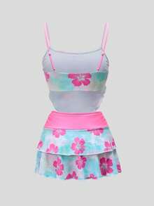 ROMWE Kawaii Women's Beach Vacation Casual Camisole Tank Top - Multicolor - View 5