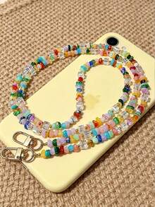 Cordón cruzado multicolor de piedra en forma de cubo para fundas de teléfono, anti-pérdida - Multicolor - Ver 9