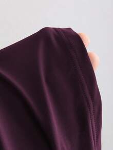 Women Plus Size Sports Dresses - Purple - View 3
