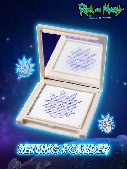 Rick and Morty X SHEGLAM Mega Genius Polvo Fijador Marca Belleza Maquillaje Maquullaje Cosmética para Mujeres Niñas Perfecto para Invierno Primavera Verano Ideal para Y2K Elegante Moda Adecuado para Cumpleaños Día de la Madre Regalo Fiesta Listo Mejor Color