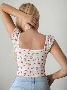 Sweetina Áo tank top lưới in hoa Hawaii màu vàng dễ thương cho nữ, thích hợp cho kỳ nghỉ hè, đi biển, đi nghỉ mát, thời trang mùa hè. - trắng - Xem 2