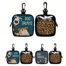 PETSIN 1pc Zippered Dog Treat Pouch - Portable Polyester Pet Snack Bag Suitable For Outdoor Activities And Walking, Available In Black, Red, Purple, Blue, Suitable For Dog Owners And Trainers To Carry Pet Treats, Dog Accessories, Dog Snack Bag, Dog Toys, Dog Walking Bag, Dog Snack Storage - Multicolor - View 6