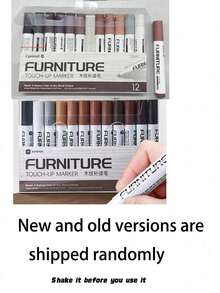 1 Furniture Repair Marker, Wooden Cabinet, Floor Repair And Filling Rod, Scratch Recovery Kit, Touch Up Paint Pen, Composite Material Repair (Some Styles, Positions Or Logos Are Randomly Shipped And Do Not Affect Use),Tools For Men - Multicolor - View 11