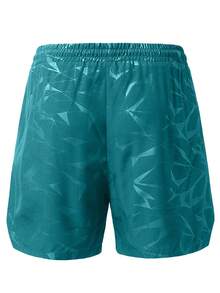 Gym Rark Men's Bull Print Drawstring Waist Pocket Sports Shorts, Gym, Holiday - Cadet Blue - View 2