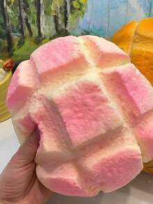 MINKOJA MINKOJA 1个可爱面包造型慢回弹减压球,食物造型,挤压解压玩具,缓解焦虑 - 彩色 - 查看 5