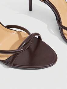 CUCCOO SZL Sandal quai chéo mùa hè dành cho nữ, thanh lịch cho các buổi hẹn hò và tiệc tùng. - màu nâu - Xem 5