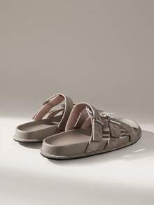 Solecia Ladies Commuter Fashion Versatile Daily Travel Casual Sandals Summer - Grey - View 5
