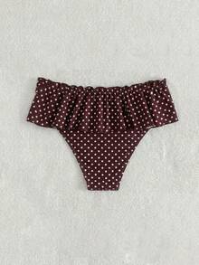 Swim Vcay New White Print Low Waist Ruffle Skirt Bikini Bottoms, Casual Sexy Beach Golf Swimwear For Women Summer - Multicolor - View 4