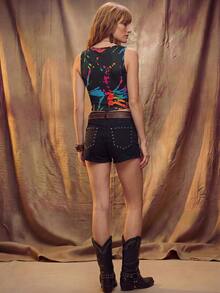 SHEIN Unity 2026 Spring/Summer New Regular Women Top - Black - View 2