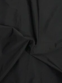 Vorlivo 男士拉鍊對比色短袖休閒連身褲，度假風 - 黑色 - 查看 5