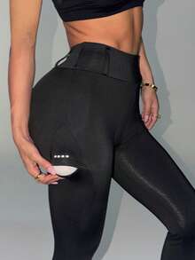 Easithlete Easithlete Casual Versatile Black Side Reflective Dot Design Slim Fit Women Equestrian Wear - Black - View 2