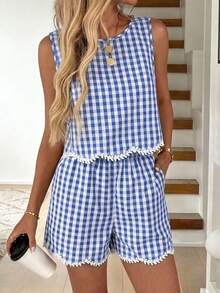 Azul y blanco