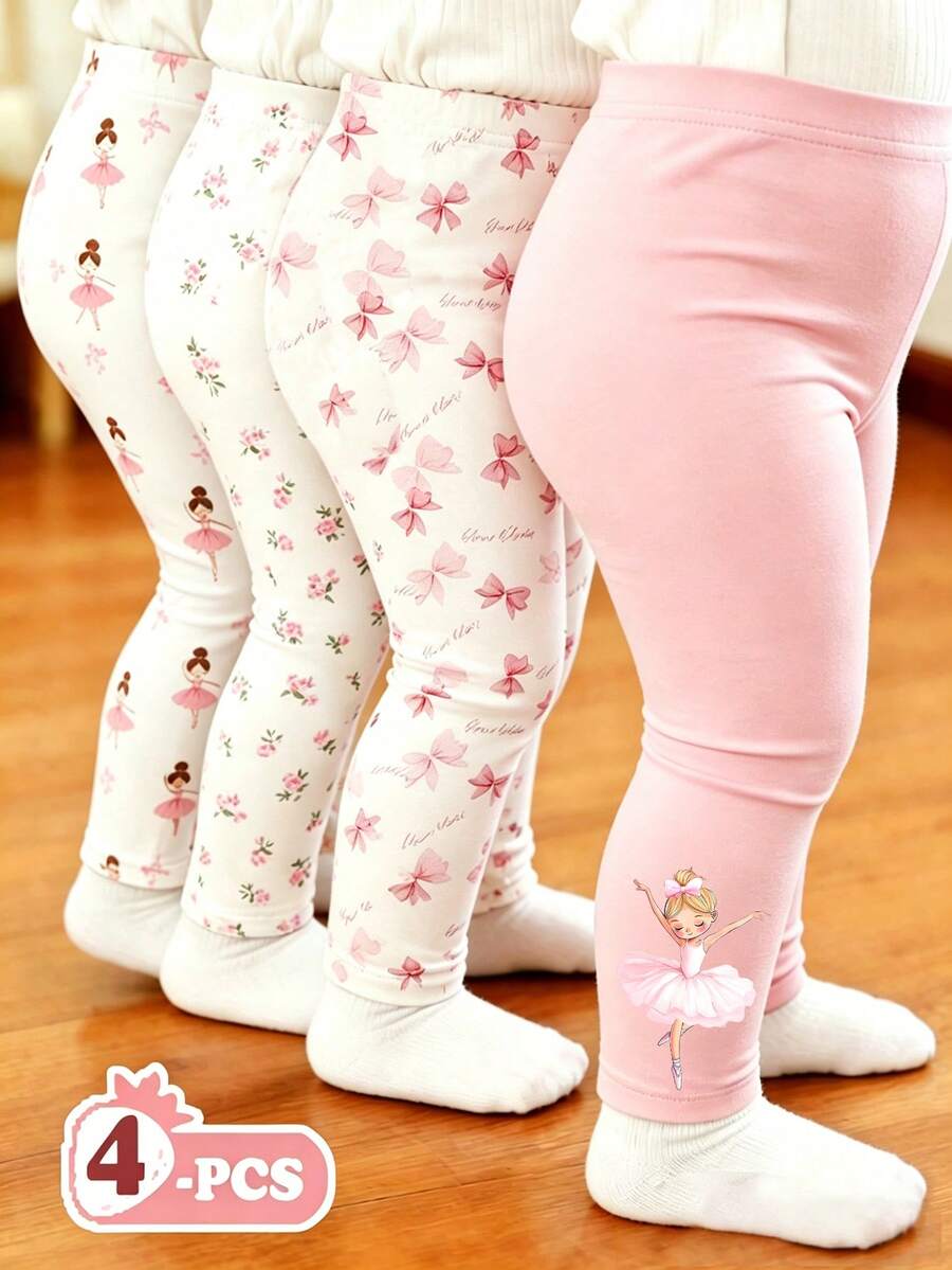 SHEIN Playful Pals [Random 4pcs Sent]Spring/Summer Series, Dopamine Cream Spring/Summer Color Palette, Bohemian Style Floral, Daisy, Plant, Bow Pattern, - Multicolor - View 1