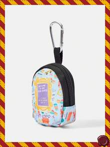 HARRY POTTER X SHEIN Coin Purse With Clasp And Zipper Pocket, Multi-Function Storage Bag, Coin Collection Organizer Pouch, Suitable For Both Men And Women - Blue - View 2