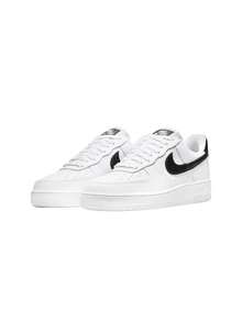 Nike Air Force 1 '07 Women's Shoes White/White/White/Black DD8959 - Đen và trắng - Xem 2