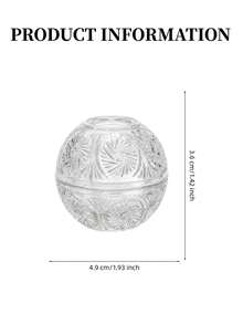 Haus Hana 1Pc Clear Embossed Glass Napkin Holder, Vintage Crystal Style Fan Shell Tissue Paper Rack, Transparent Tabletop Napkin Storage Stand For Dining Table, Kitchen Counter, Bathroom Vanity, Restaurant, Cafe, Wedding Party, Home Decor Gift - Multicolor - View 8