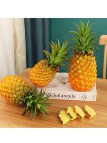 Artificial Plastic Pineapple Fruit Decoration For Home, Fruit Shop Display, Film & TV Production As Realistic Prop Pineapple Shape Gifts Birthday Graduation - Yellow - View 8