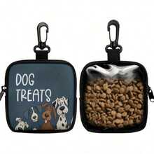PETSIN 1pc Zippered Dog Treat Pouch - Portable Polyester Pet Snack Bag Suitable For Outdoor Activities And Walking, Available In Black, Red, Purple, Blue, Suitable For Dog Owners And Trainers To Carry Pet Treats, Dog Accessories, Dog Snack Bag, Dog Toys, Dog Walking Bag, Dog Snack Storage - Multicolor - View 9
