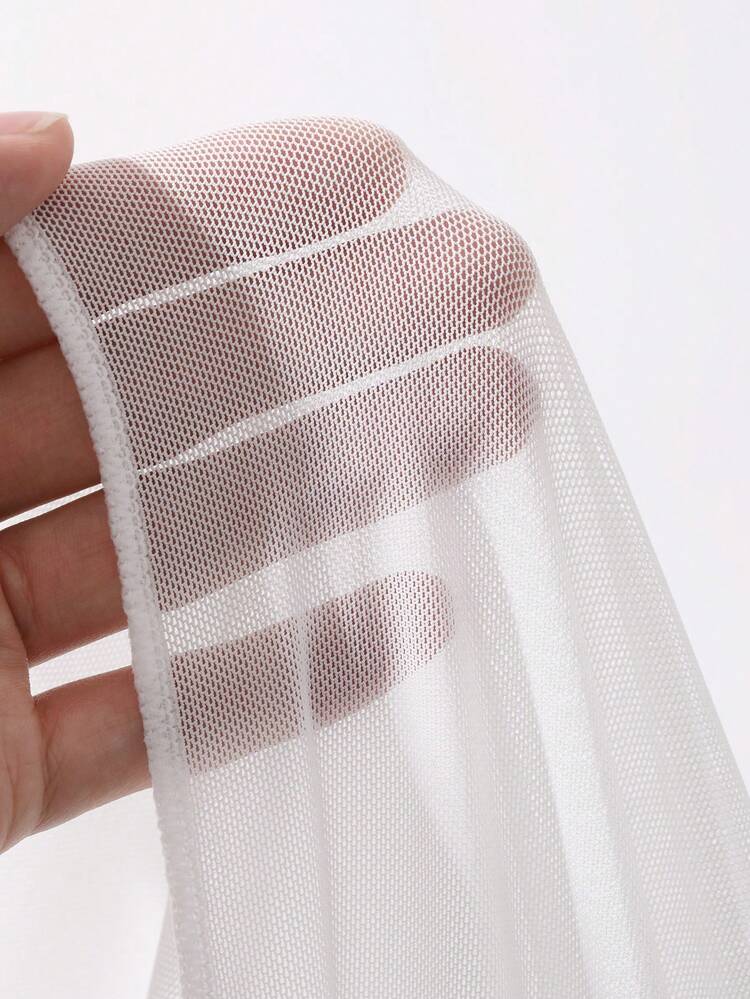 Colorful Lace Patchwork Semi-Sheer Mesh Camisole Mini Dress, Sexy Nightgown For Women