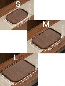 A Walnut Wood Tray With Handles, Used For Serving Food, Snacks, Drinks, Sushi, Steaks, Pizza, Desserts, Cakes, Bread, Breakfast Trays, Coffee Trays, Tea Trays, Charcuterie Boards, Halloween, And Ramadan - Maroon - View 11