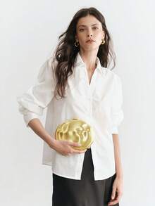 SHECARRY Ladies Clutch Bag, Gold Special-Shaped, Exquisite Party And Dinner Bag. - Gold - View 7